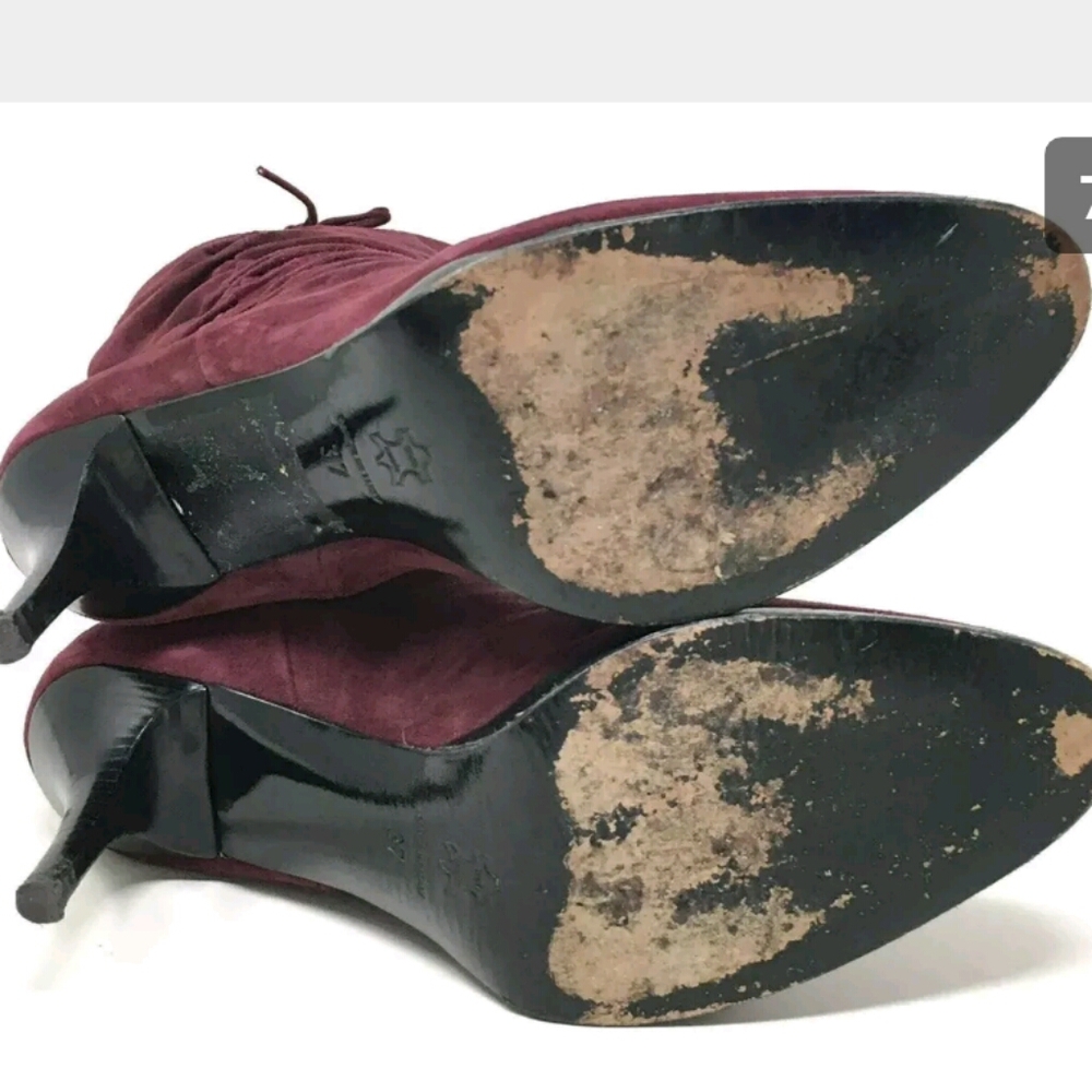 Barneys NY Berry Suede Boots 37 / 6 ITALY - Picture 6 of 8
